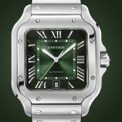 green cartier|cartier green face.